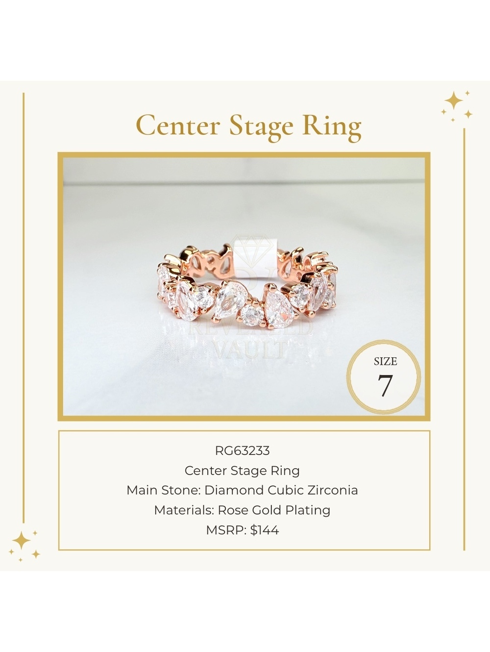 Center Stage Ring - Size 7 - OG